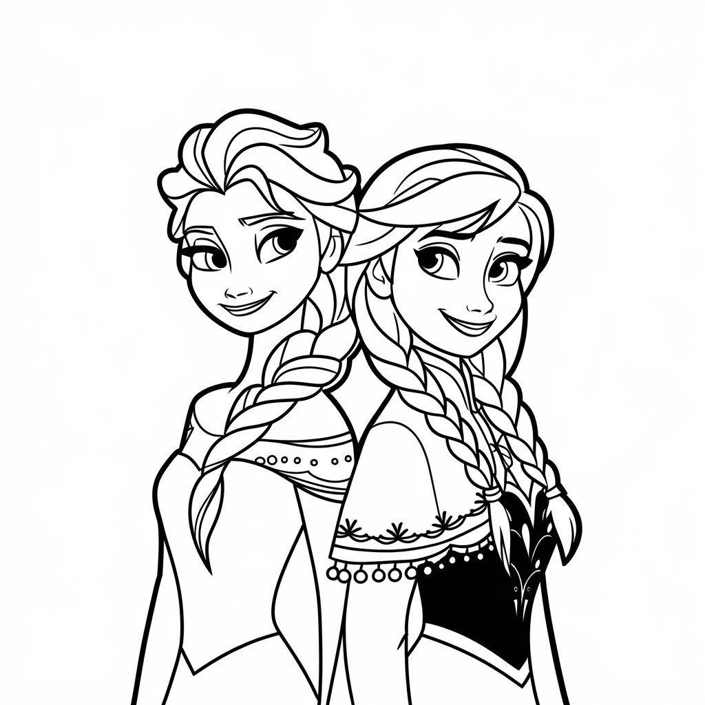 desenho para colorir elsa