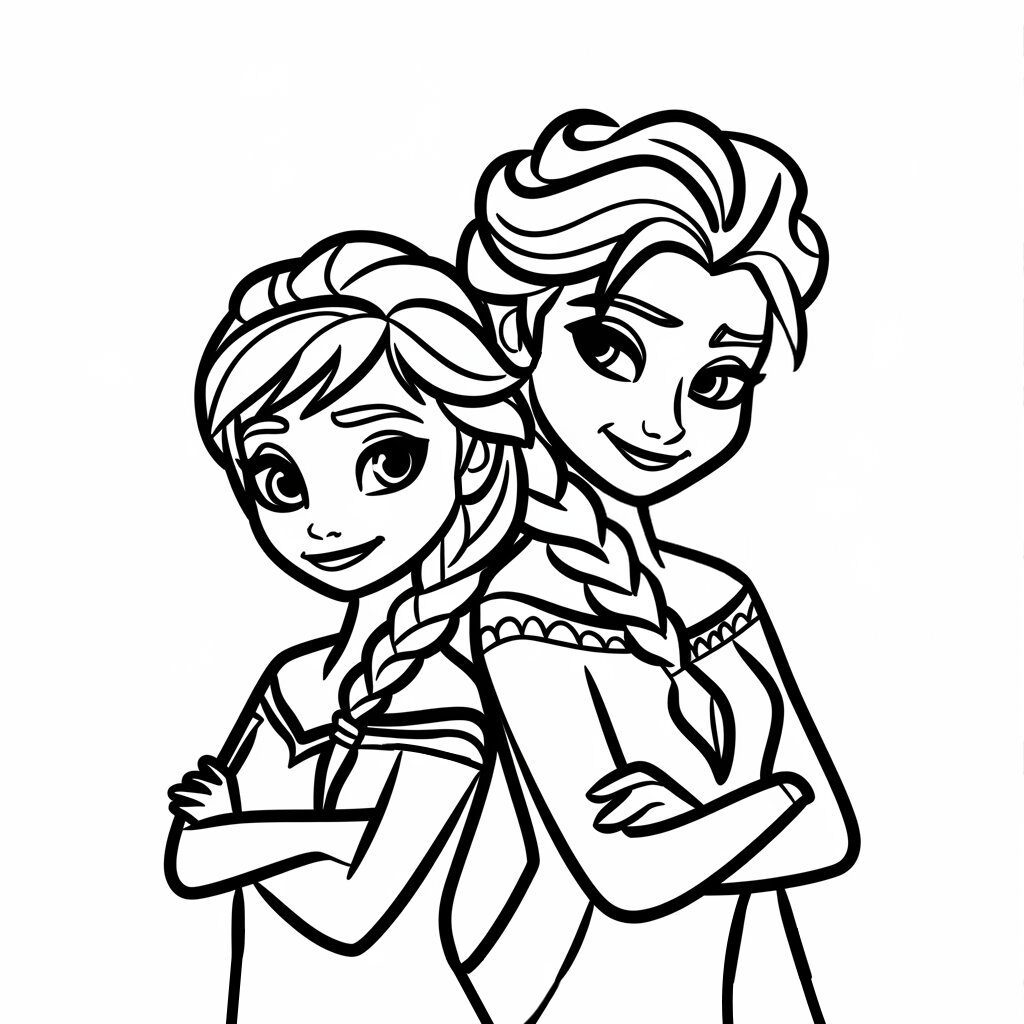 elsa para colorir e imprimir