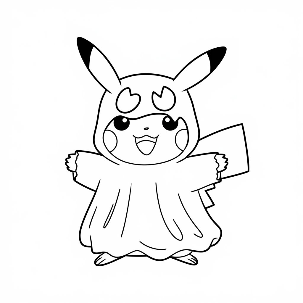 desenhos para colorir do pikachu