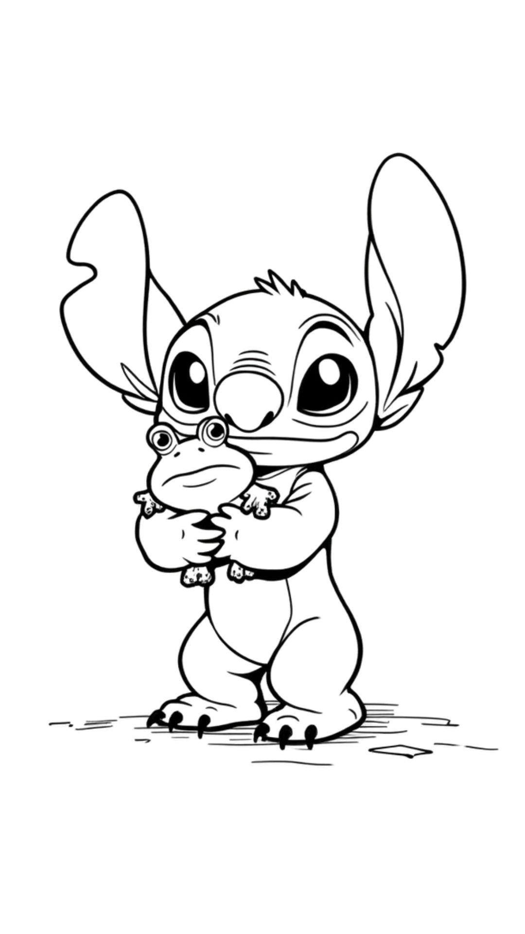 desenho do stitch colorido