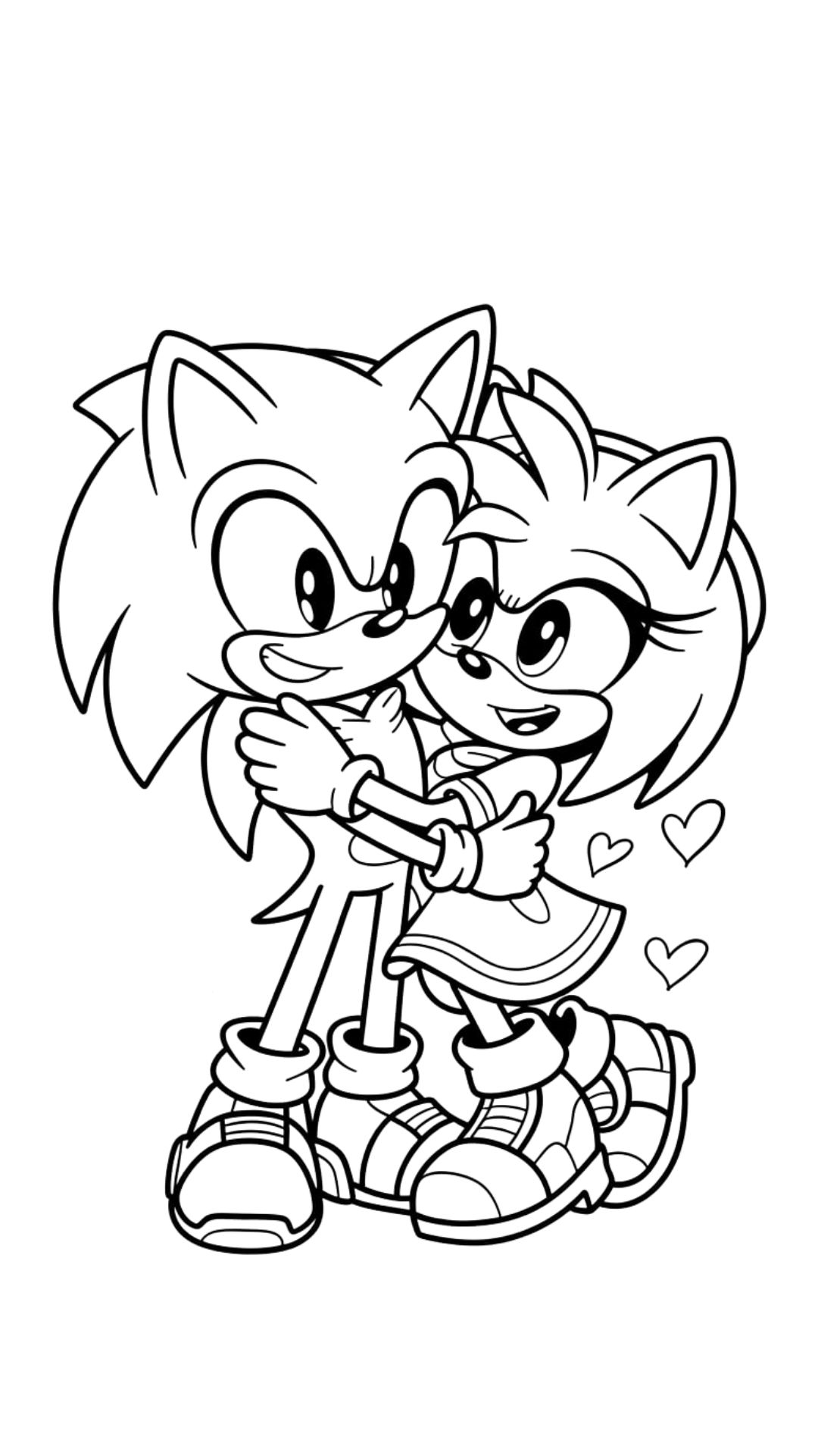 sonic desenhos para colorir