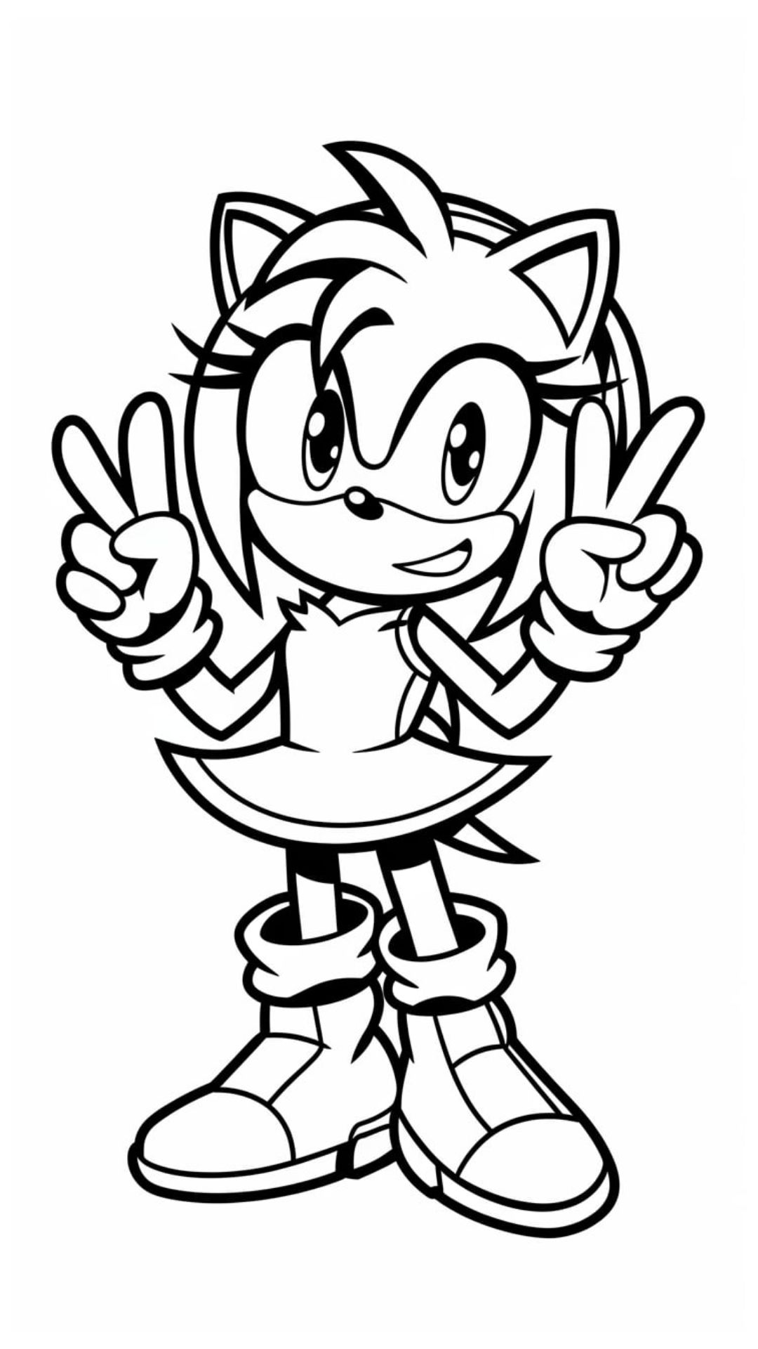 desenho para colorir do sonic