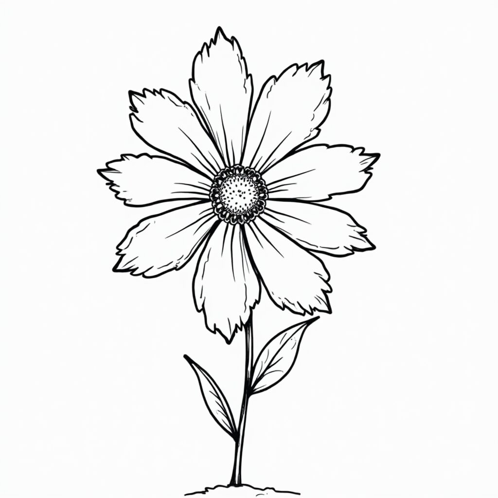 desenhos de flores para colorir