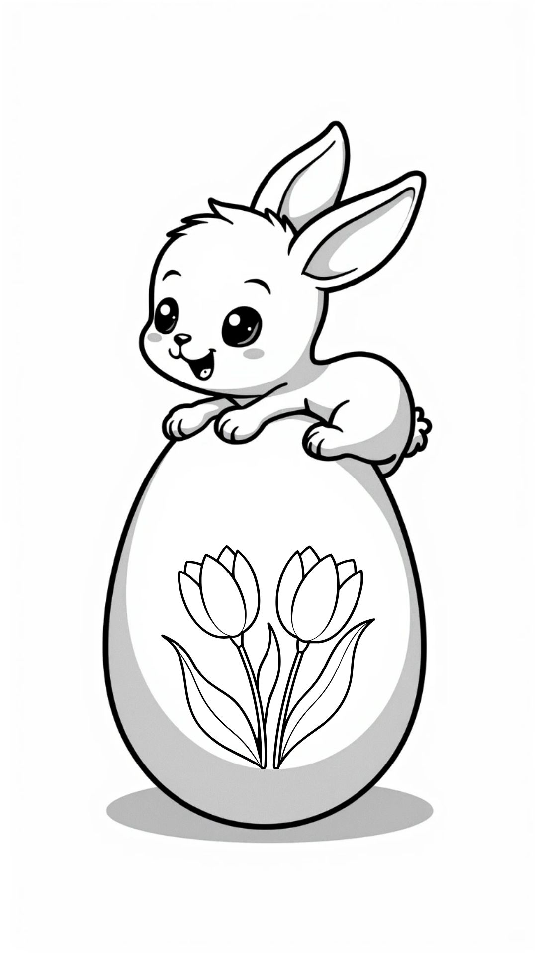 símbolos da páscoa para colorir