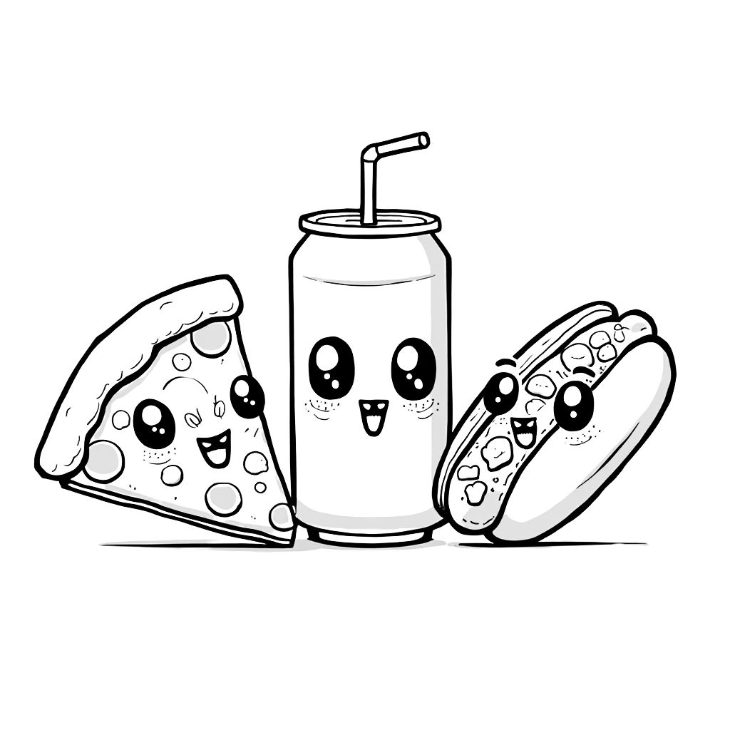 desenho de gatinho fofo para colorir