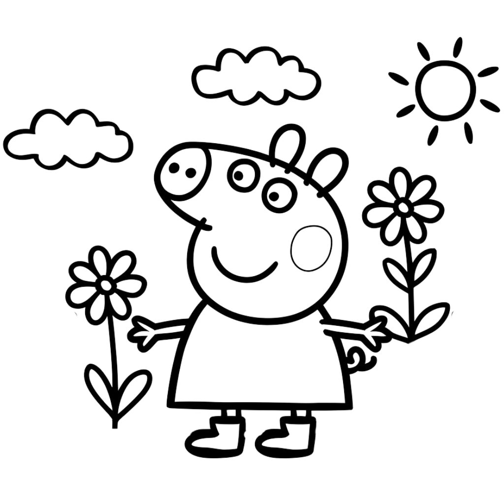 desenhos para colorir peppa pig imprimir