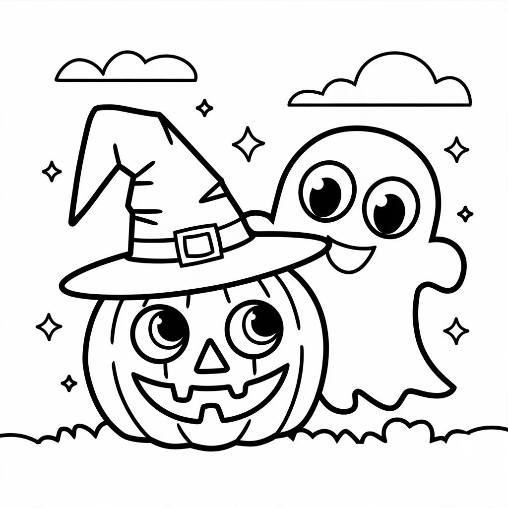 desenhos para colorir halloween