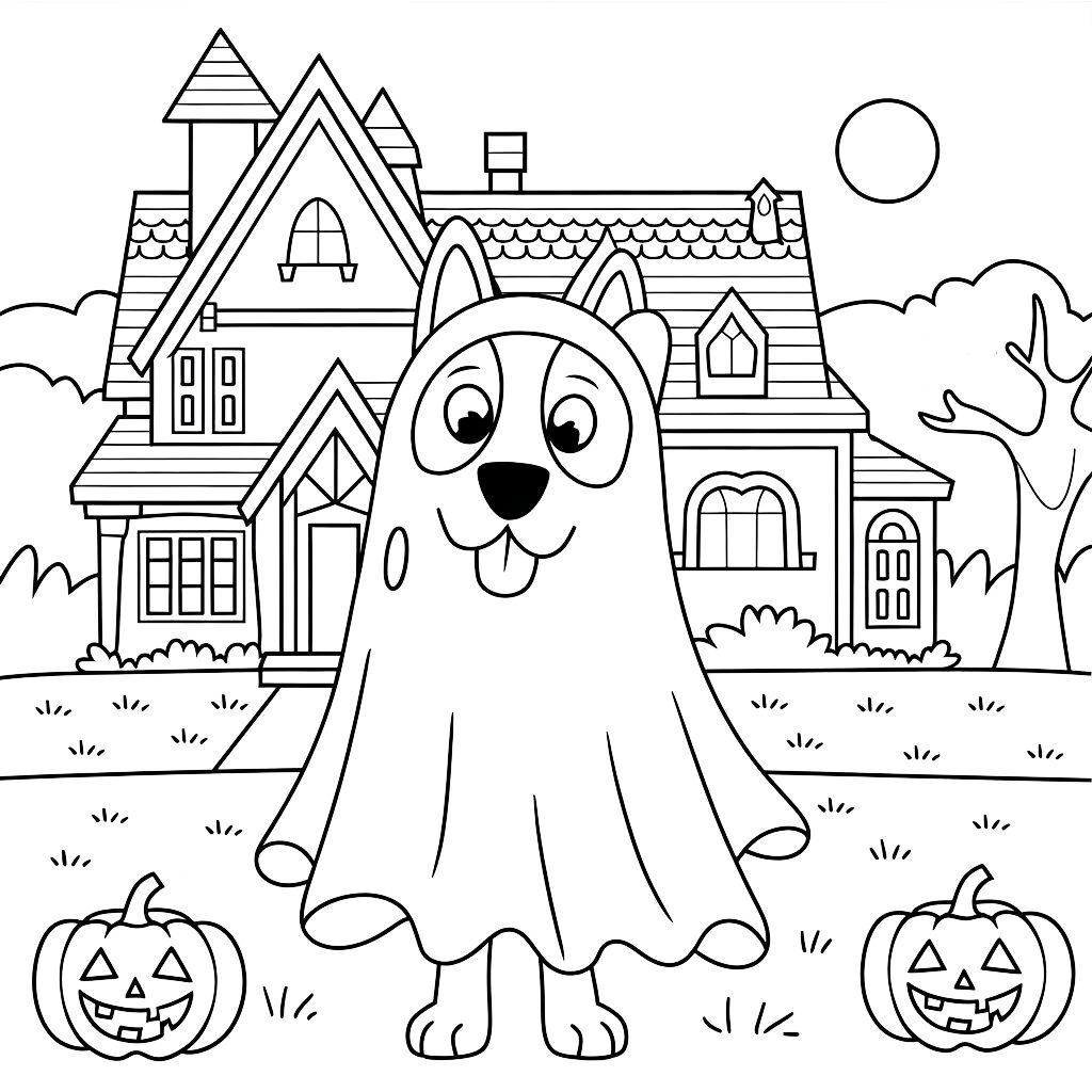 desenho halloween para colorir