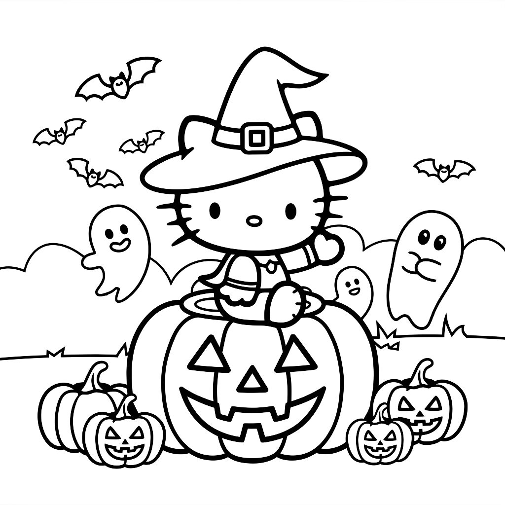 desenhos halloween para colorir