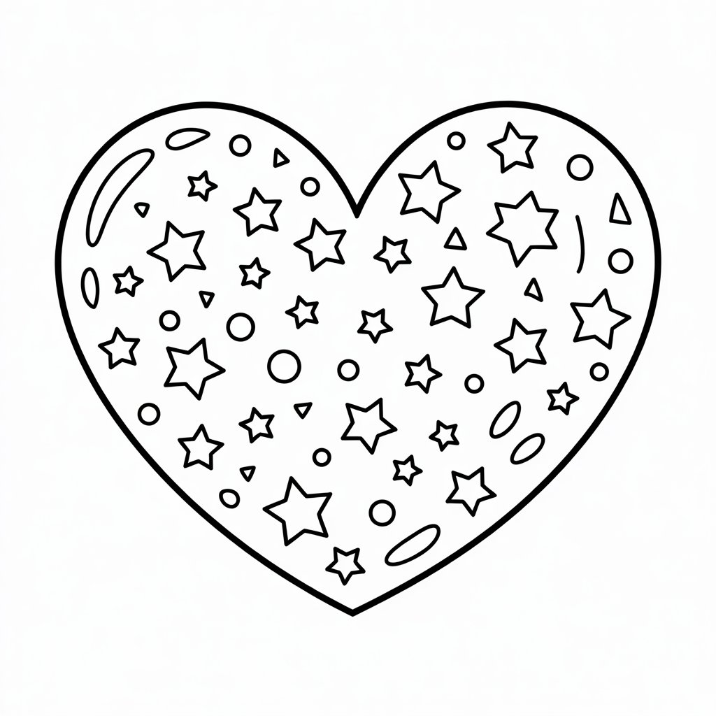 desenhos corações para colorir