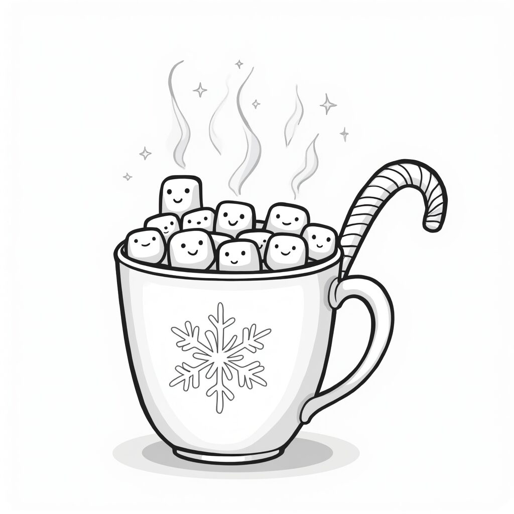 desenho para colorir natal