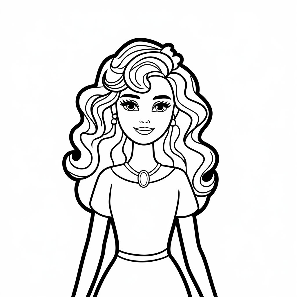 desenhos da barbie para colorir