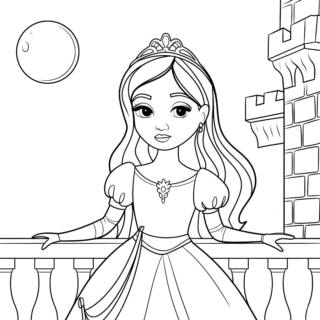 desenhos para colorir da princesa