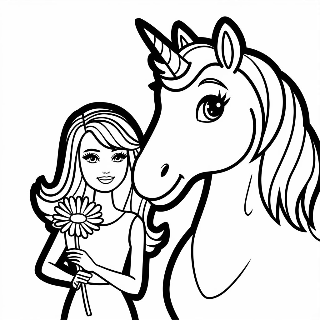 desenho da barbie para colorir