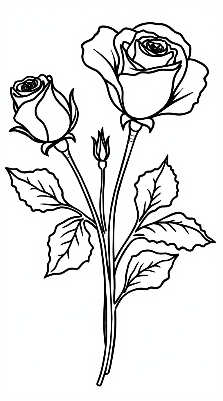 desenhos para colorir de flores