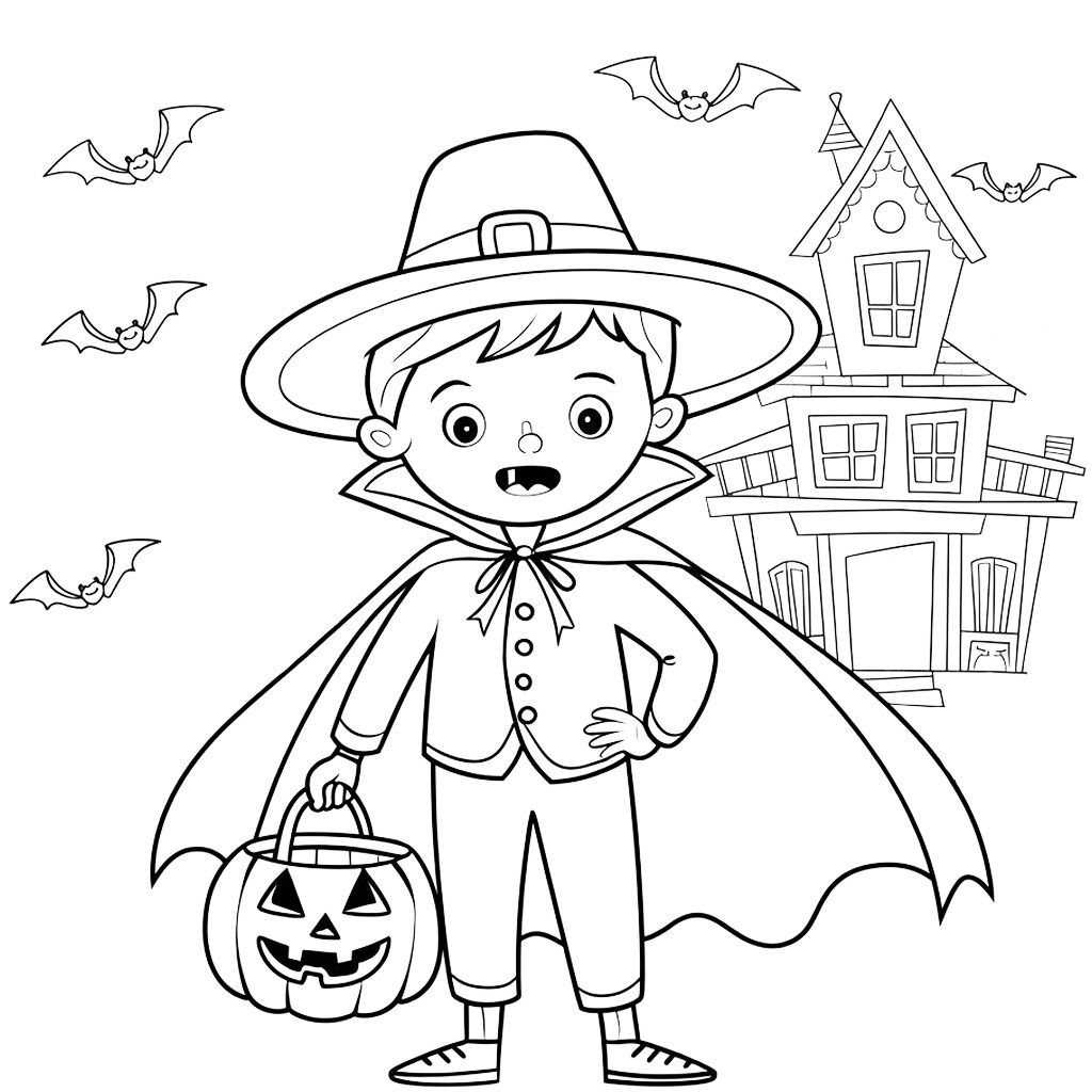 desenhos halloween para colorir