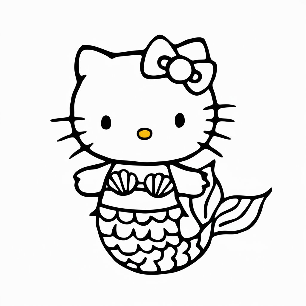 desenho para colorir da sereia