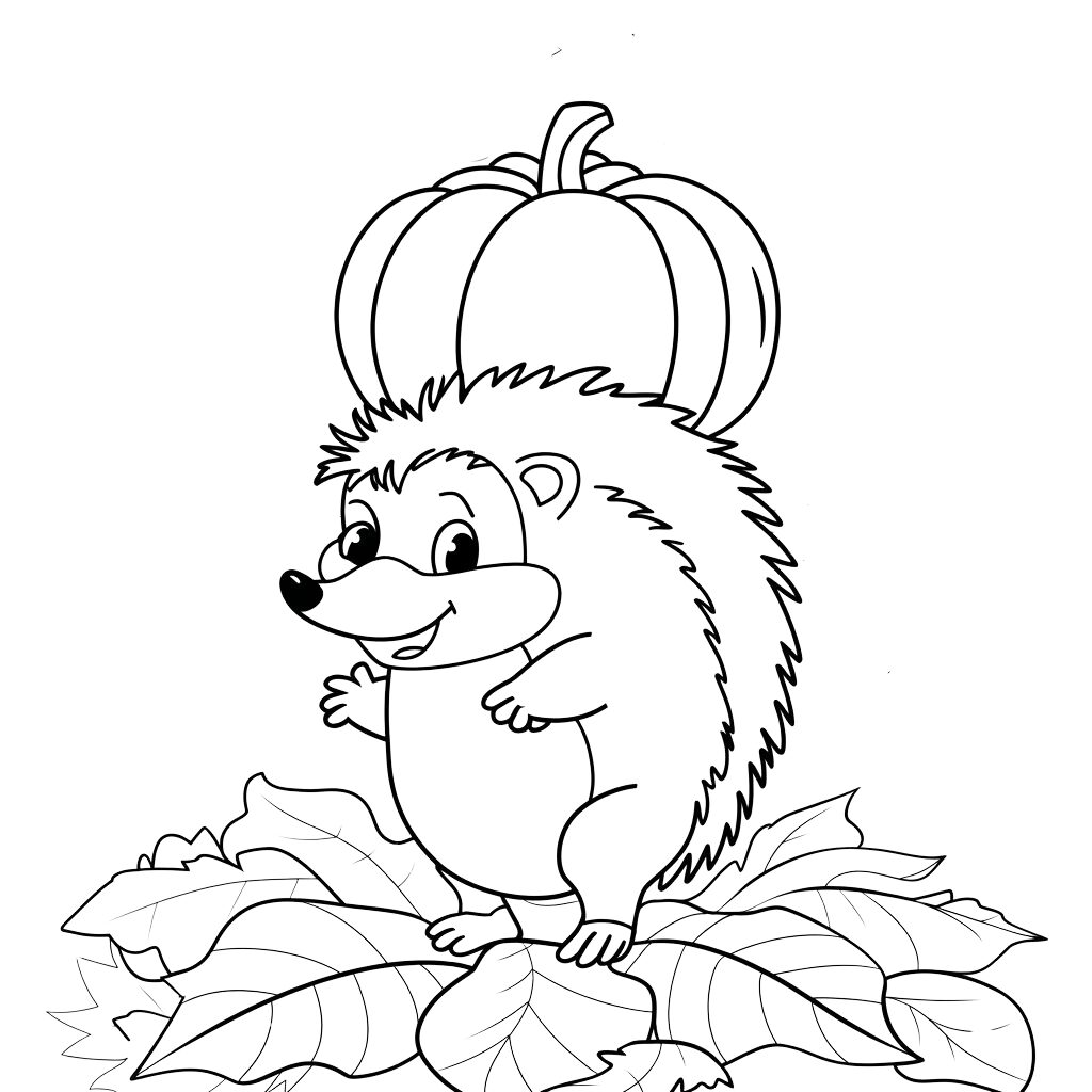 desenho para colorir outono