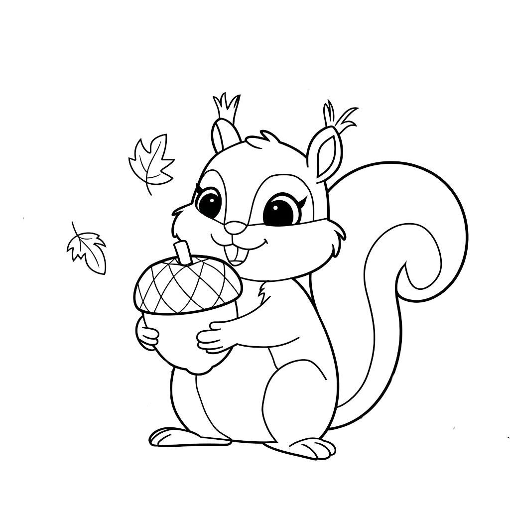 desenhos para colorir sobre o outono