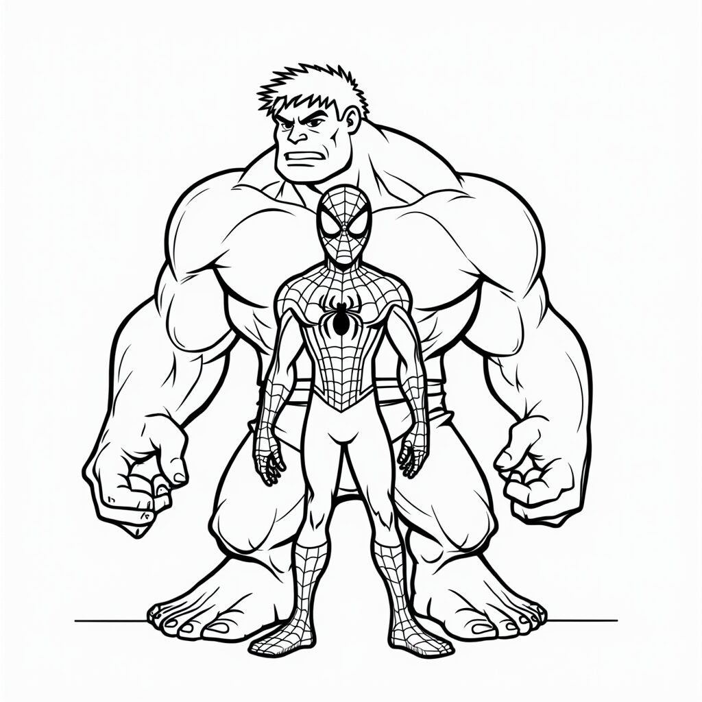 desenho para colorir e imprimir homem aranha
