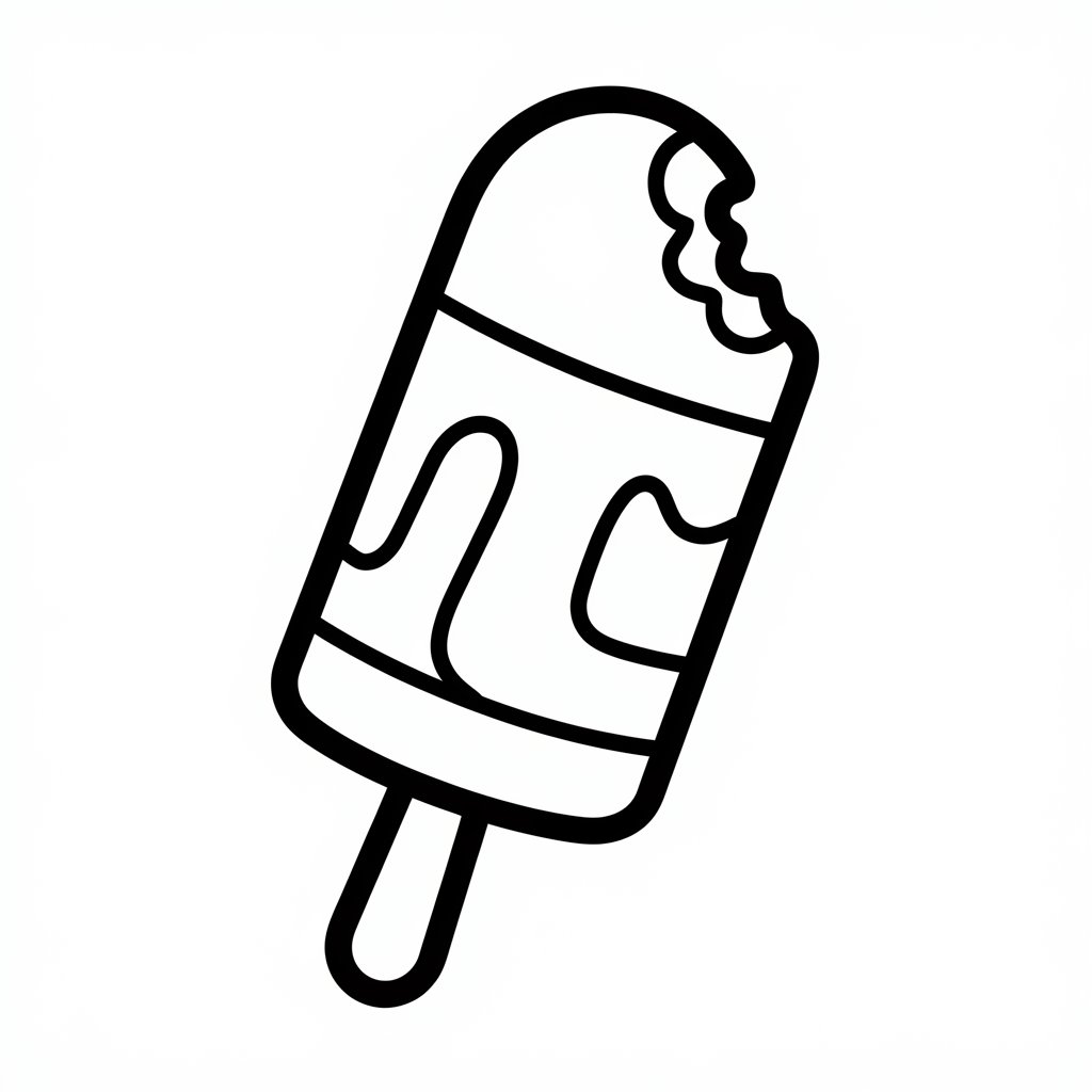 desenho de casquinha de sorvete para colorir