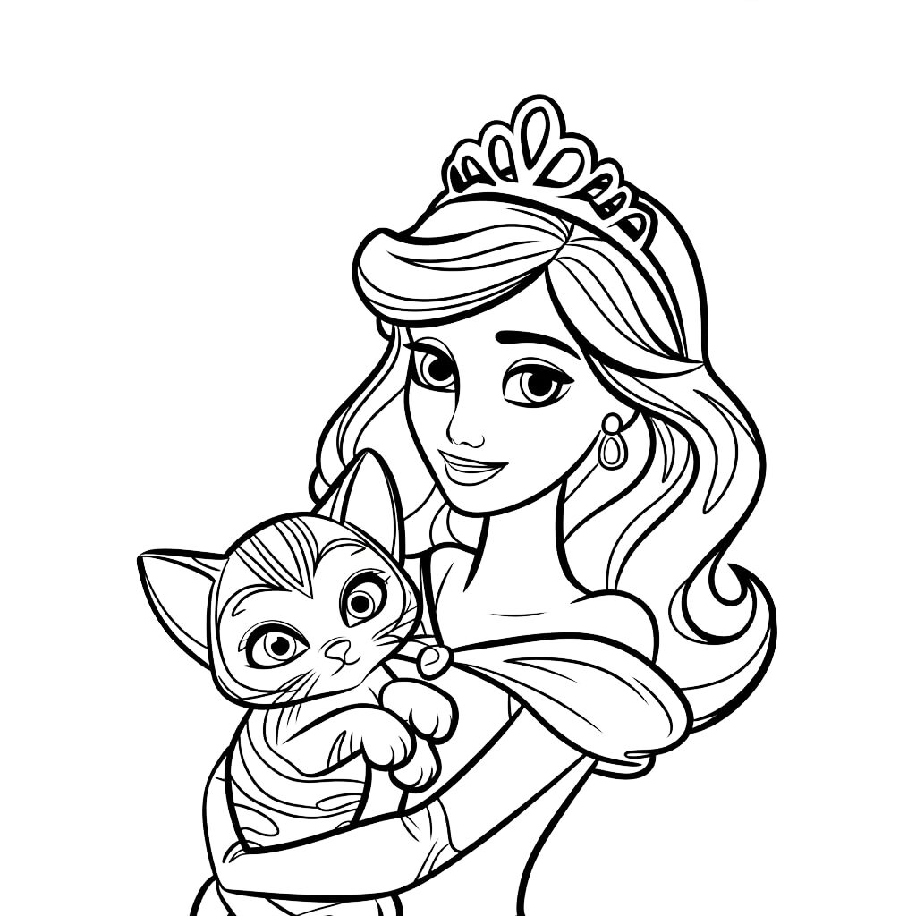 desenhos de princesa para colorir