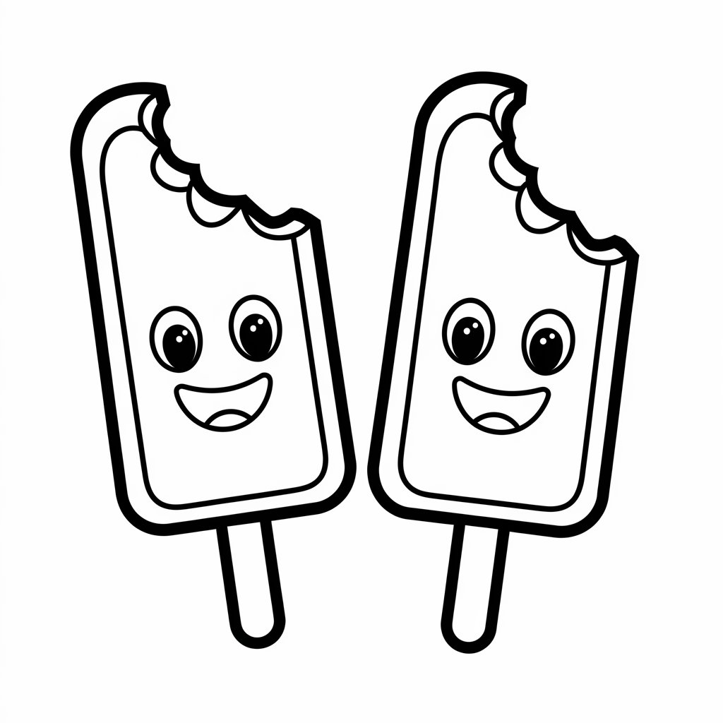 desenho sorvete para colorir