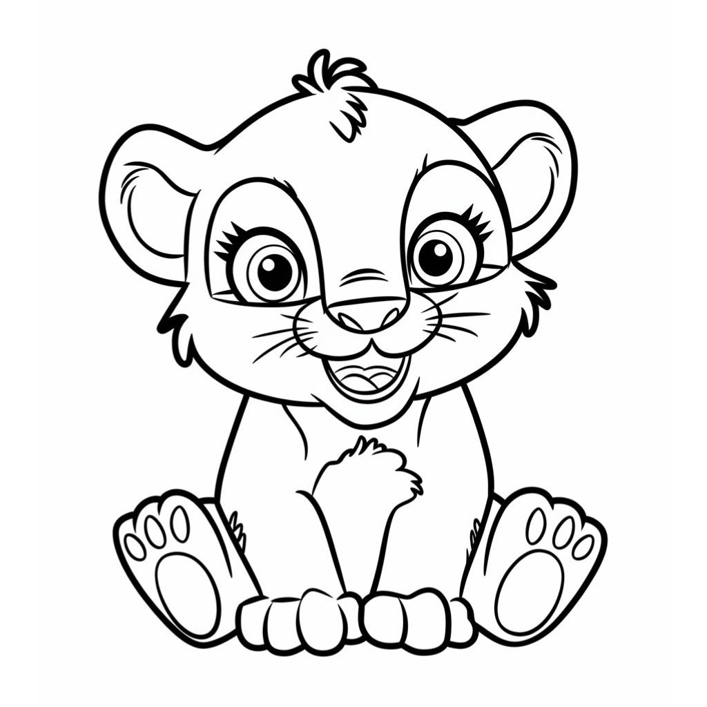 desenhos de leão para colorir e imprimir