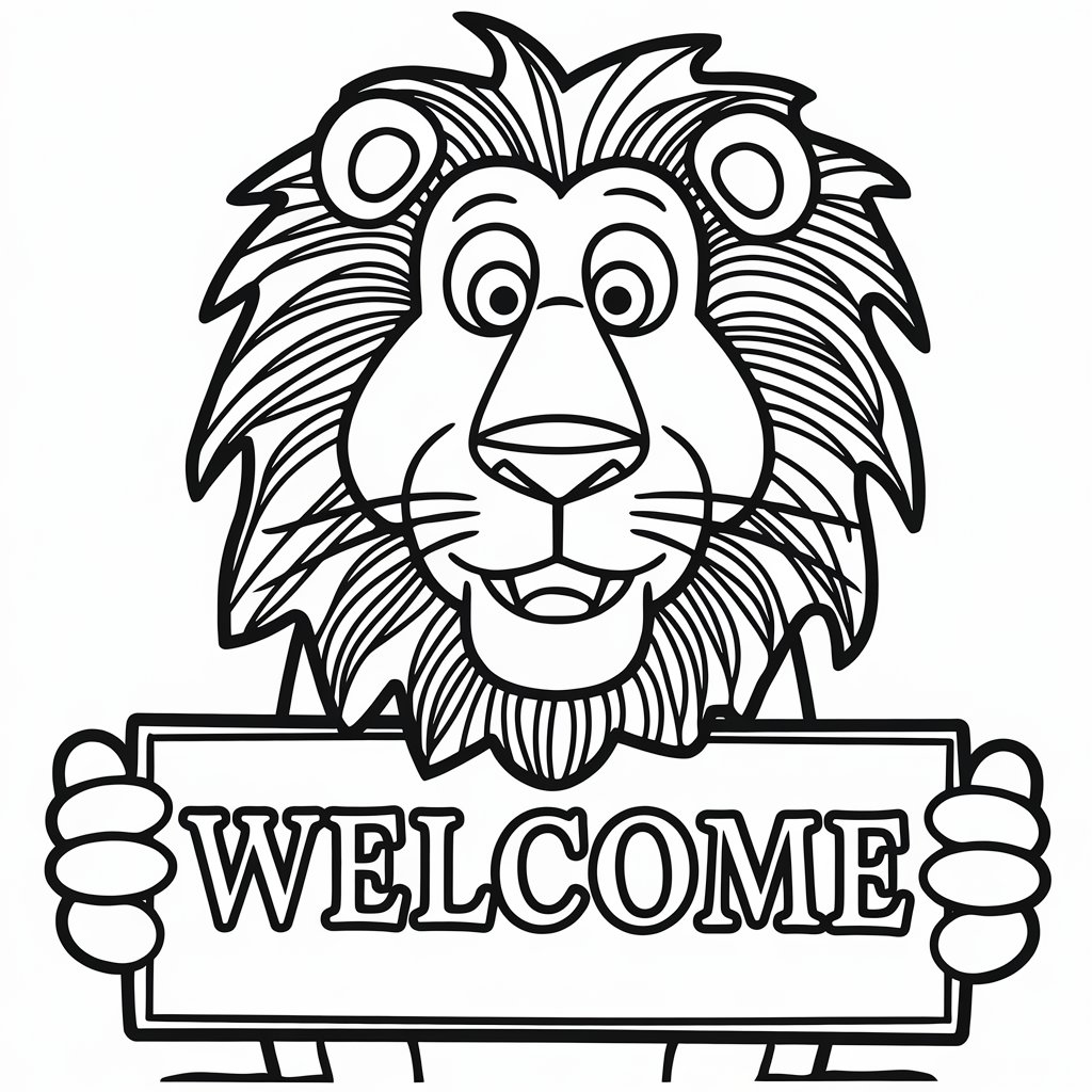 rei leão desenho para colorir