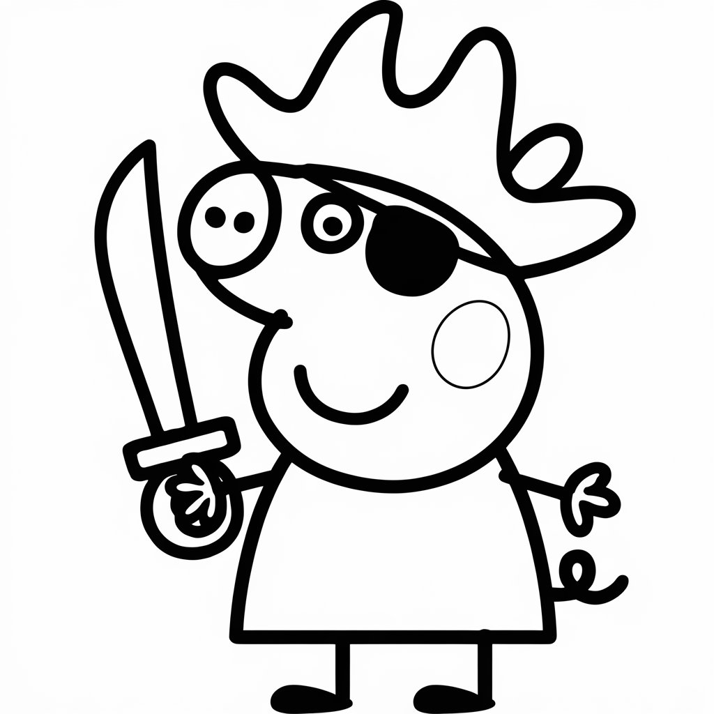 desenho peppa pig para colorir e imprimir