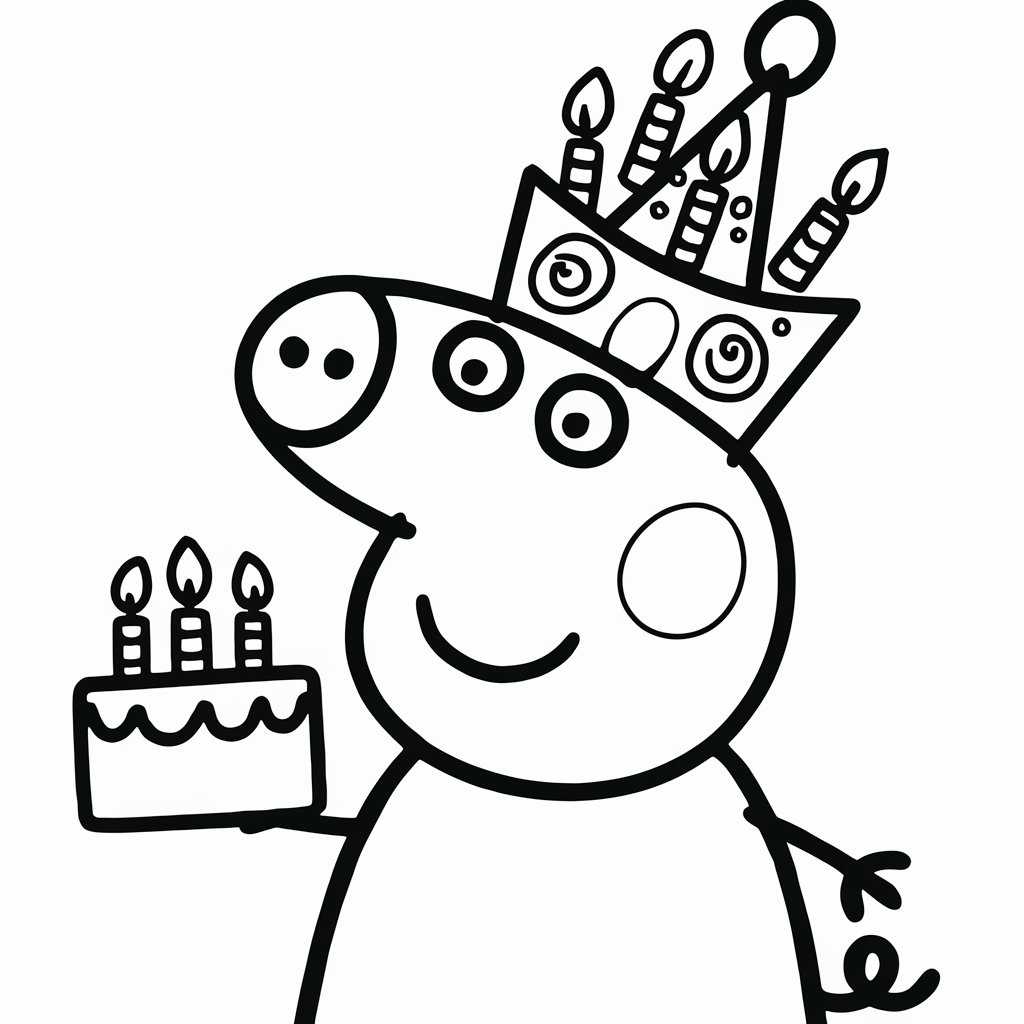 casa da peppa pig para colorir