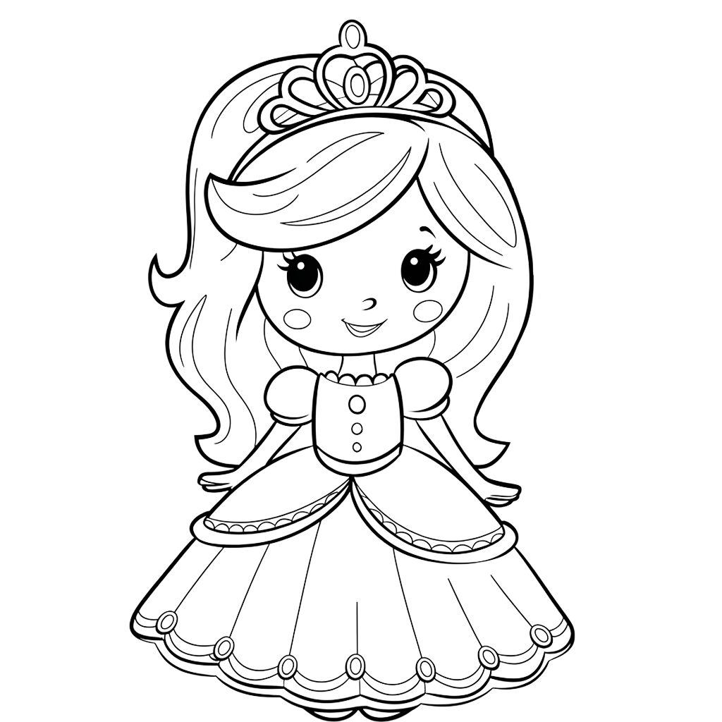desenho princesas para colorir