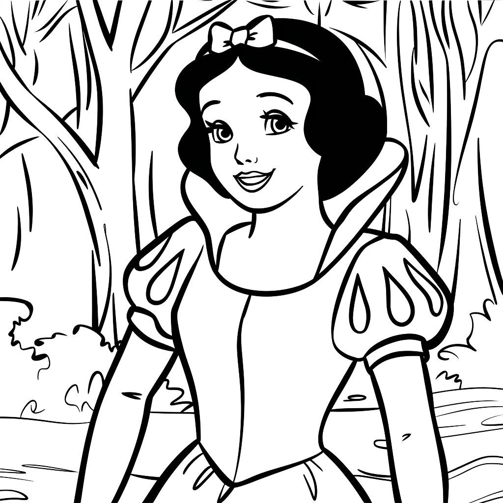 desenho princesa para colorir