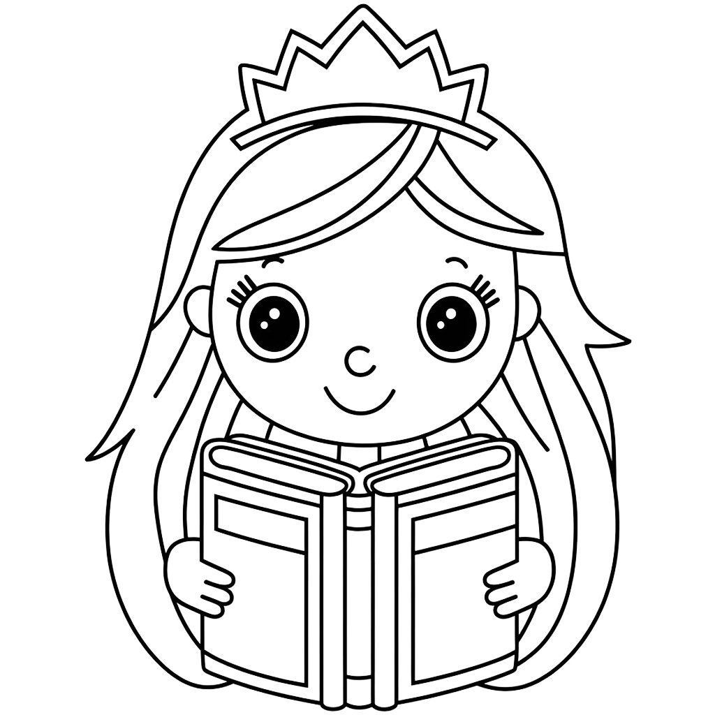 desenho para colorir princesa