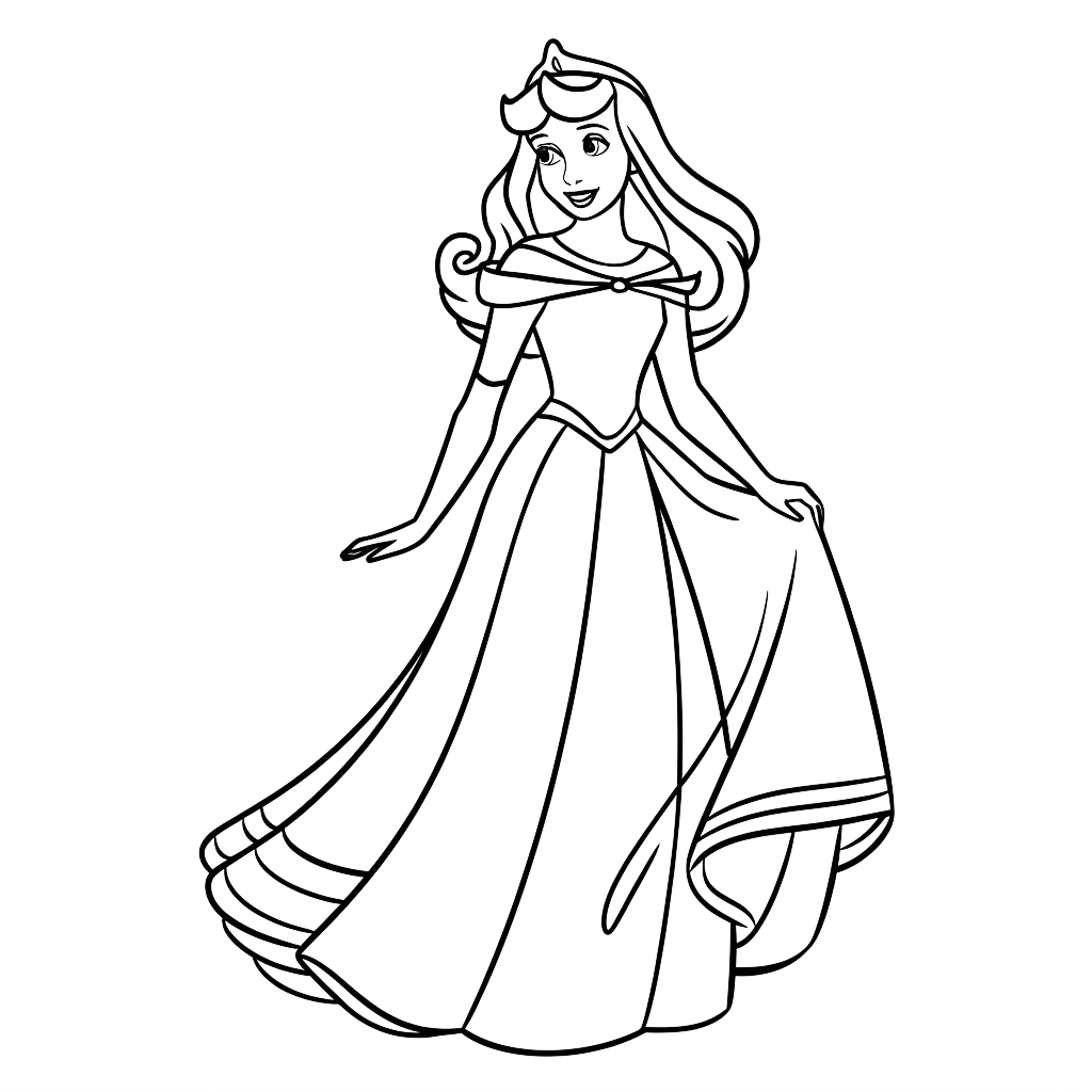 desenho para colorir das princesas