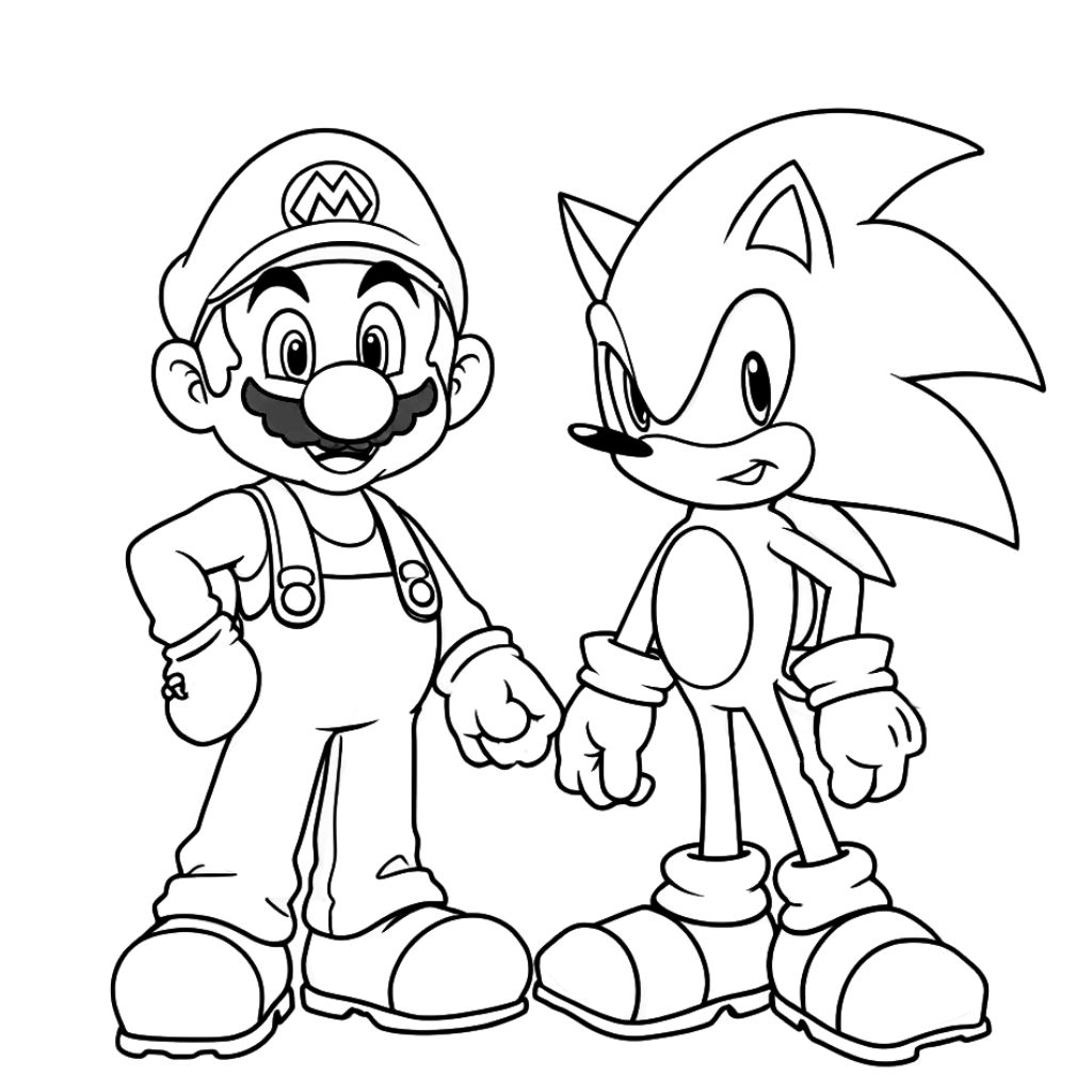 desenho do mario para colorir