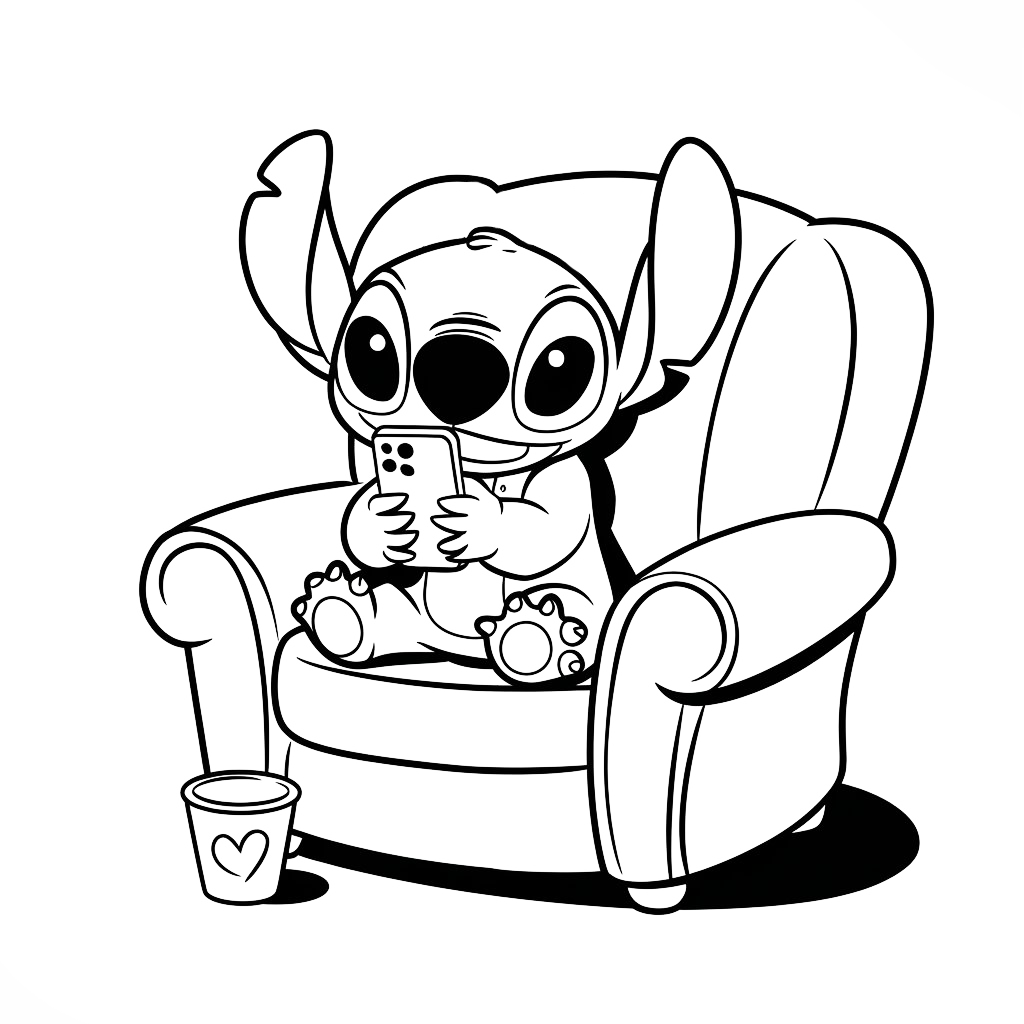 desenhos para colorir stitch