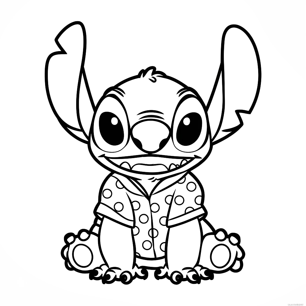 desenhos para colorir stitch fofo