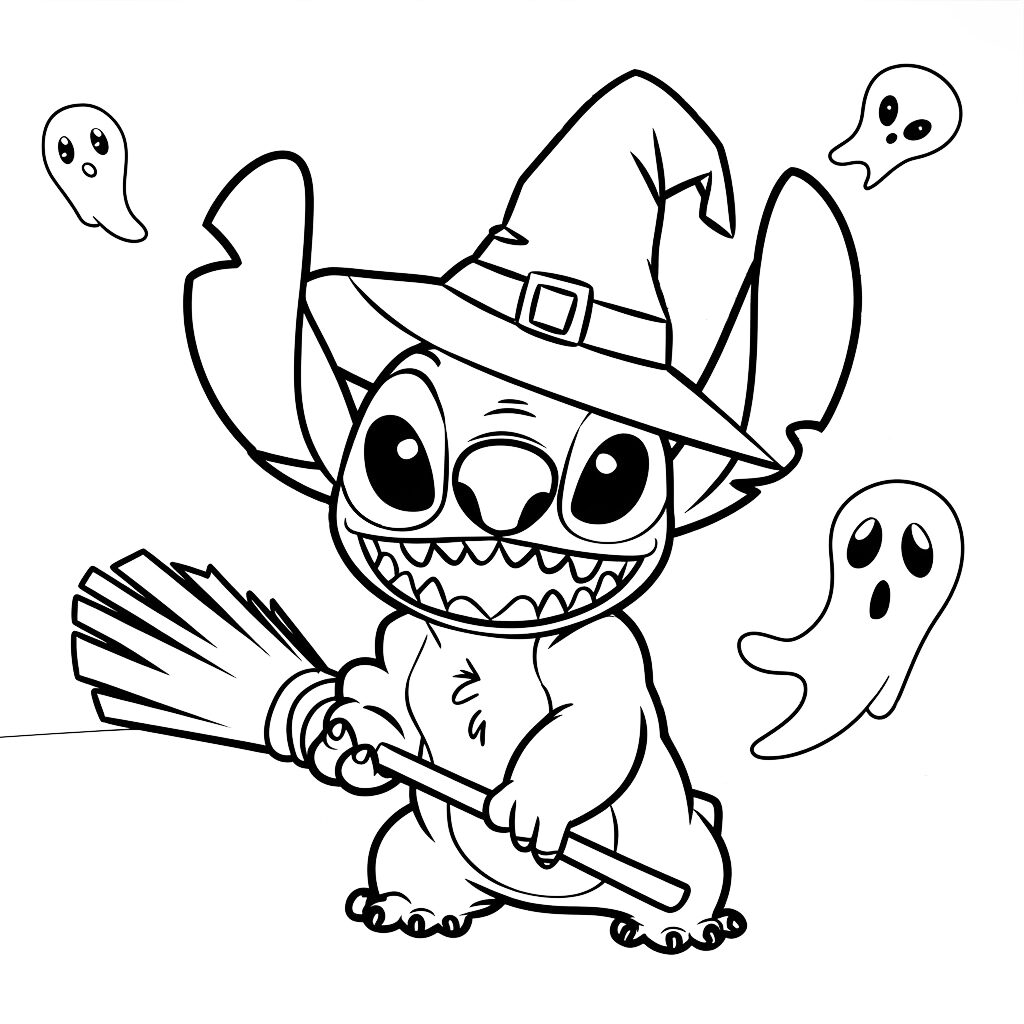 desenho para colorir stitch