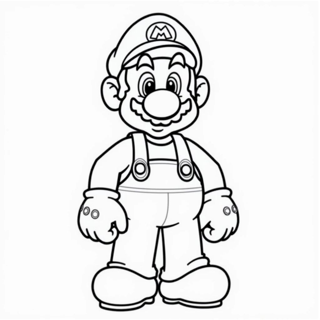 desenhos mario para colorir