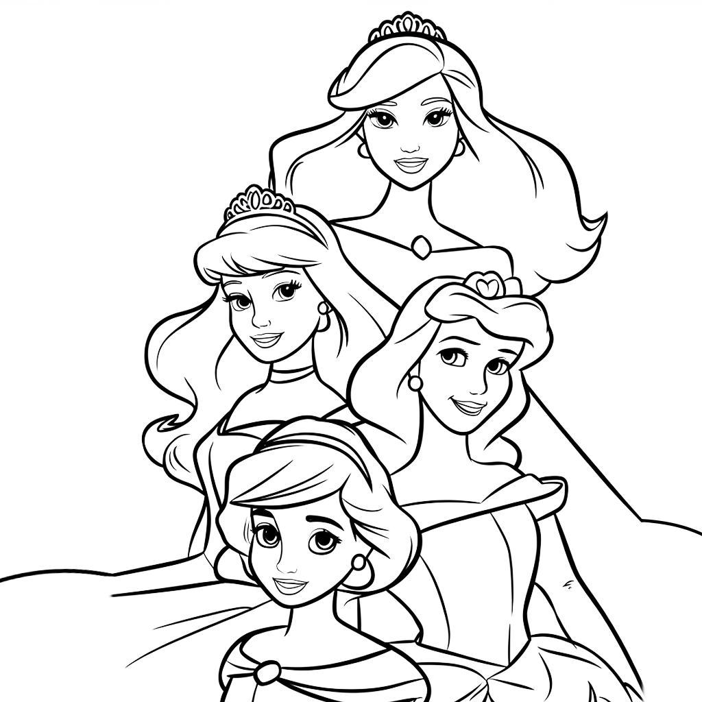 desenhos para colorir das princesas