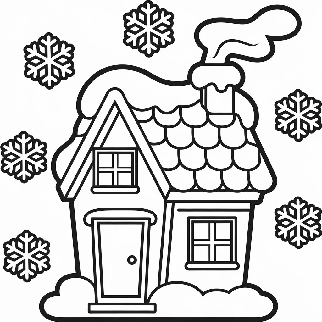 desenhos para colorir do inverno