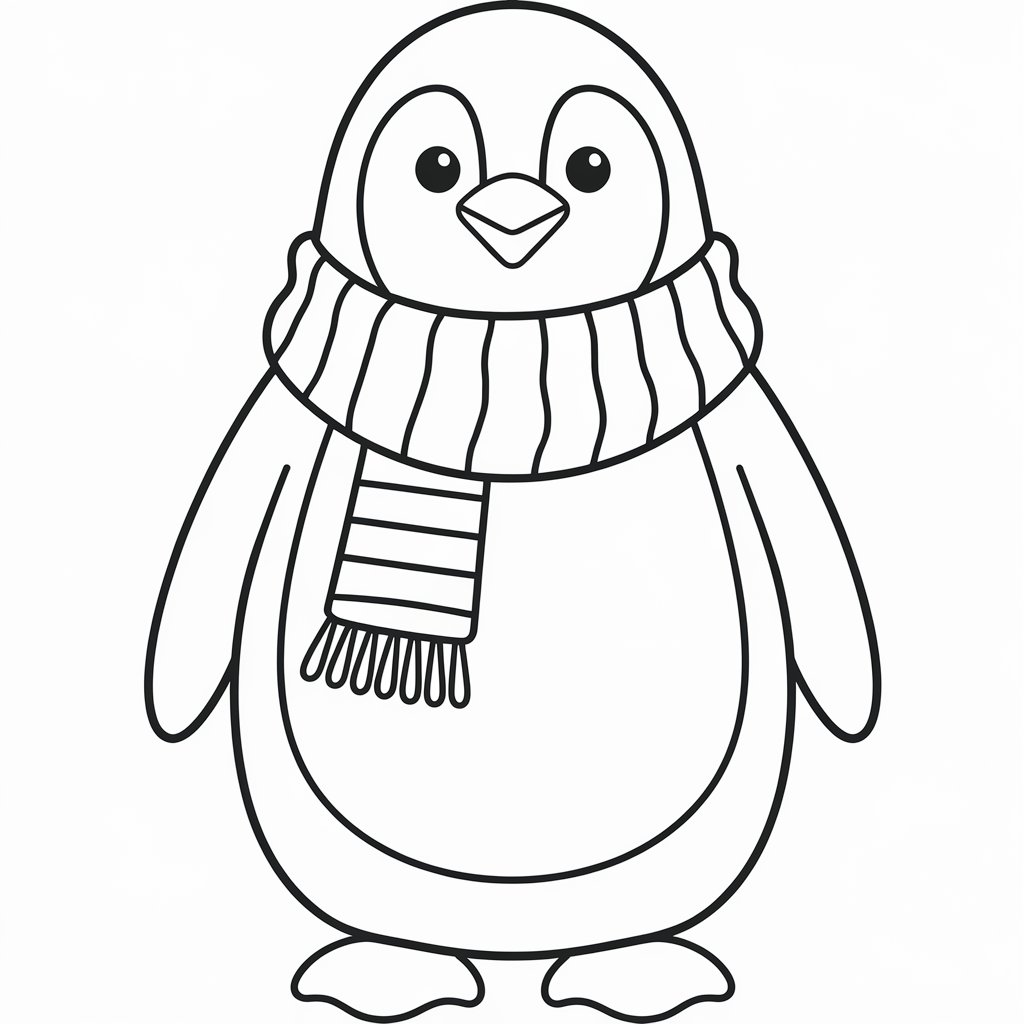 desenho para colorir do inverno