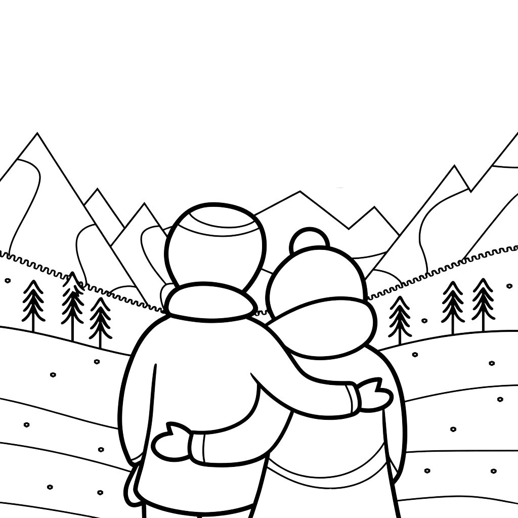 desenhos inverno para colorir