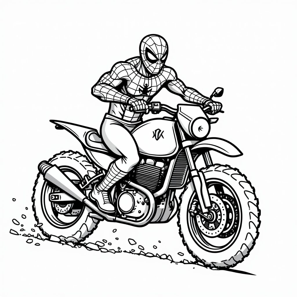 desenho para colorir do homem aranha