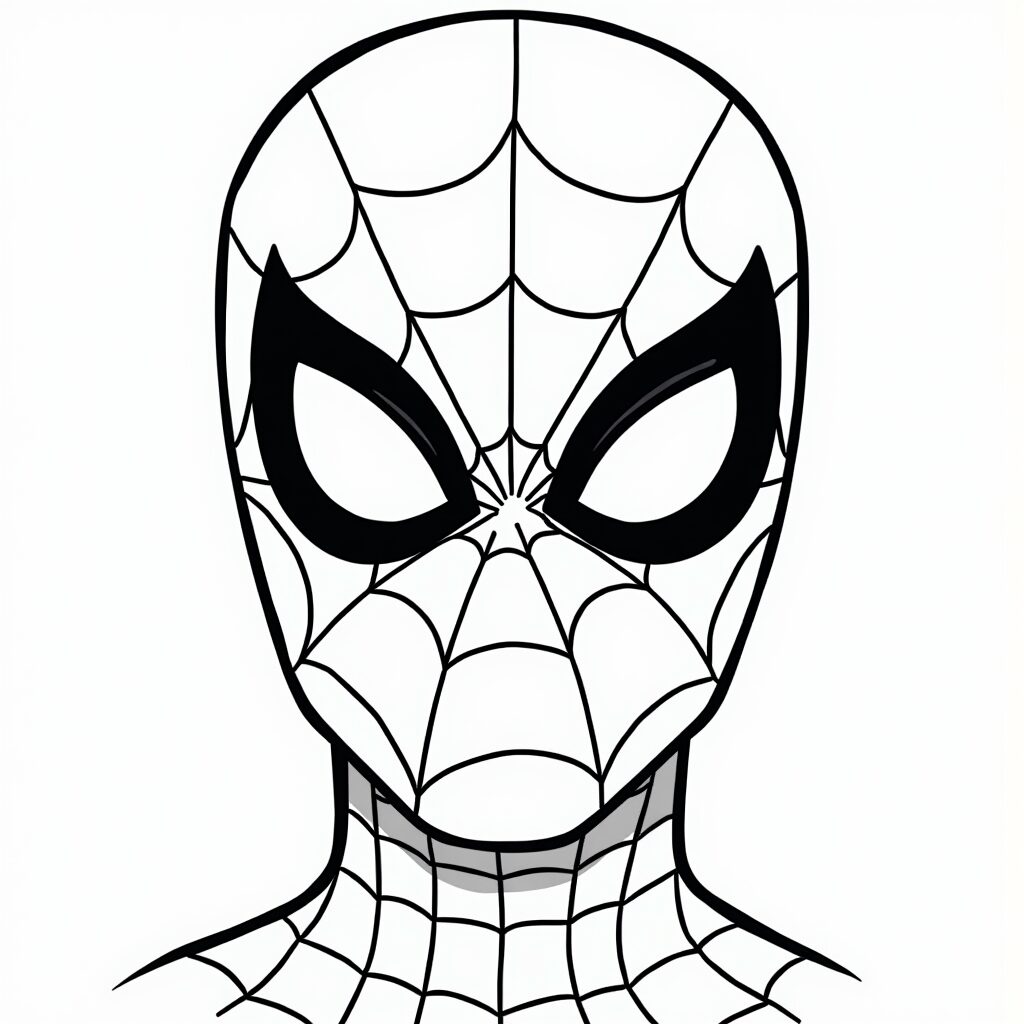 desenho do homem aranha para colorir e imprimir