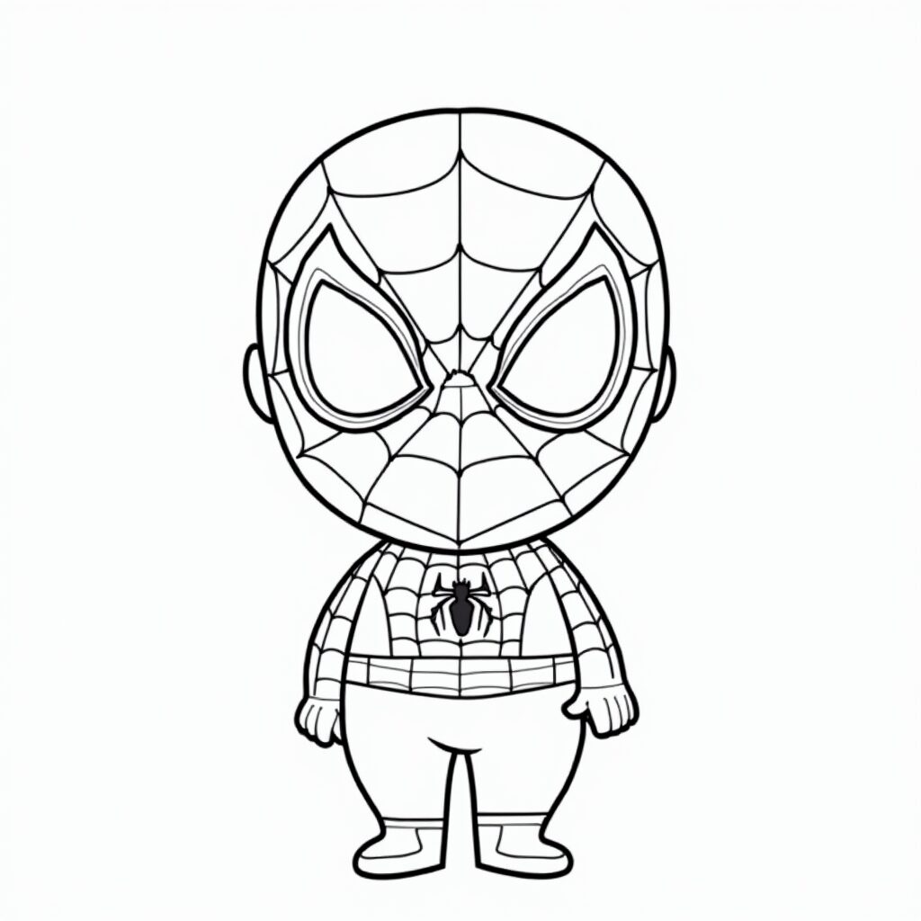 desenho do homem-aranha para colorir