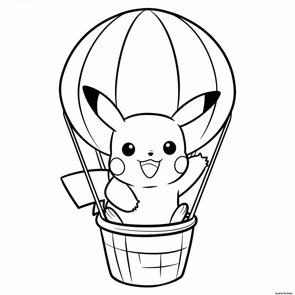 pikachu para colorir e imprimir