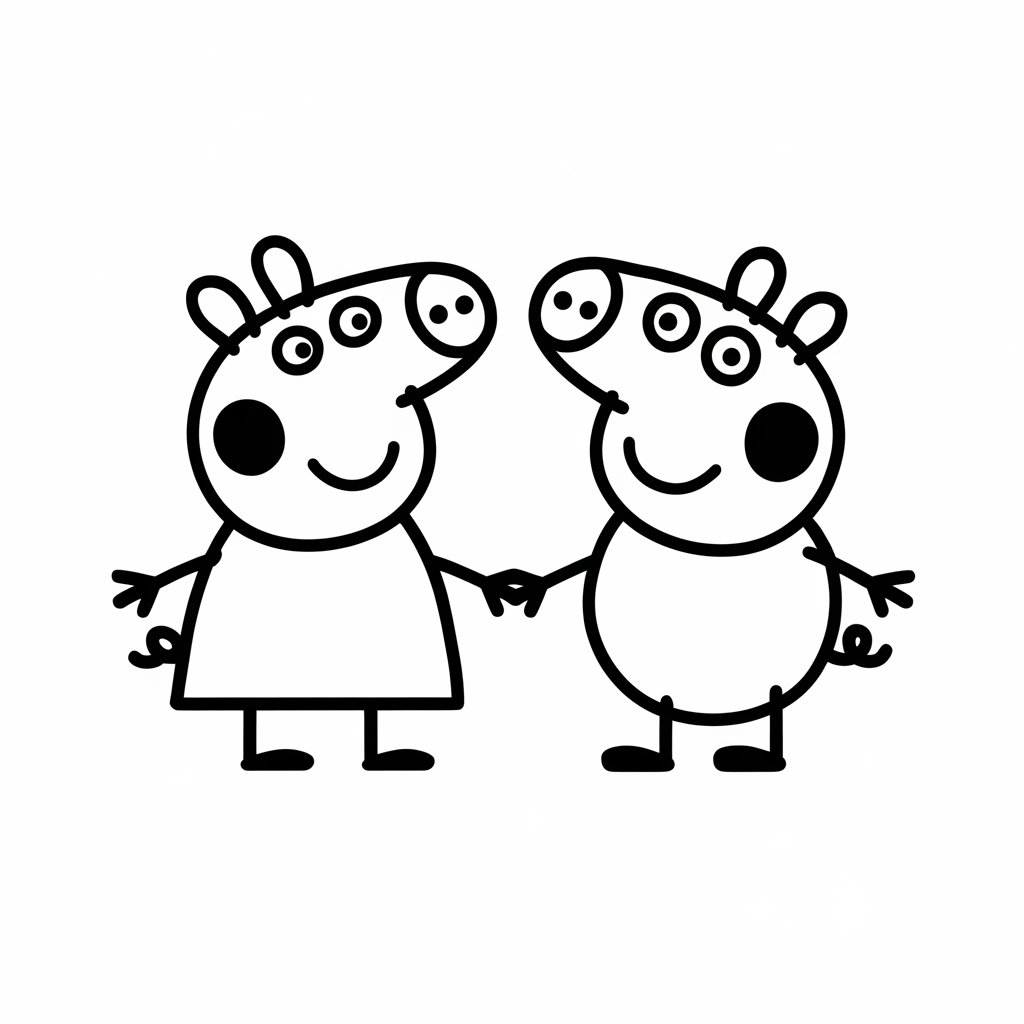 desenho para colorir da peppa pig