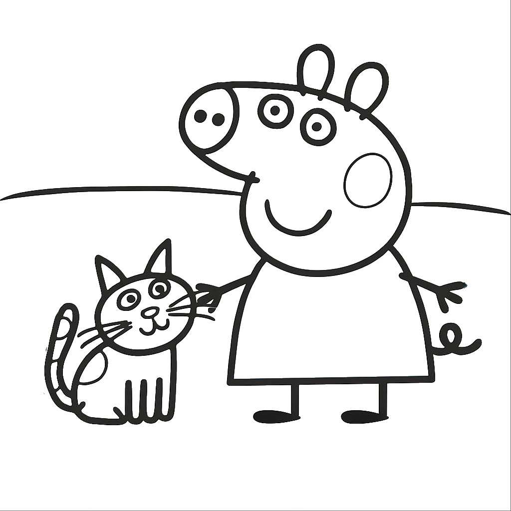 desenho da peppa pig para colorir e imprimir